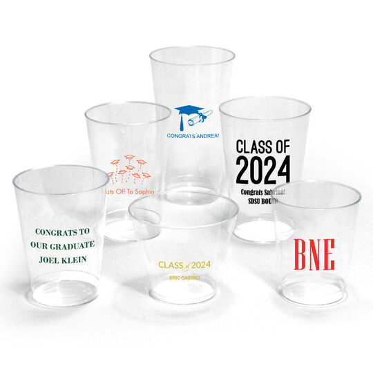 Design Your Own Graduation Clear Plastic Cups